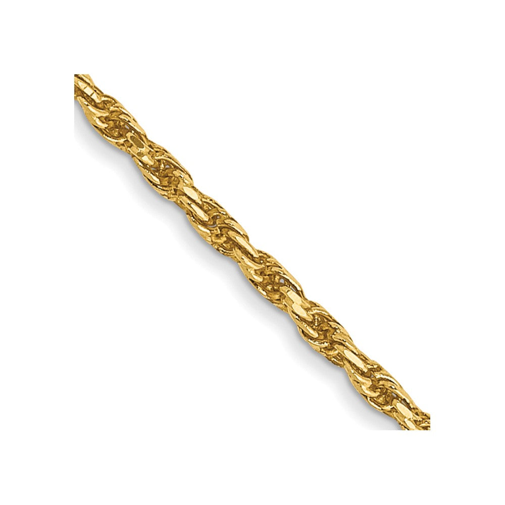 Solid;Diamond-cut;14k Yellow gold;Lobster