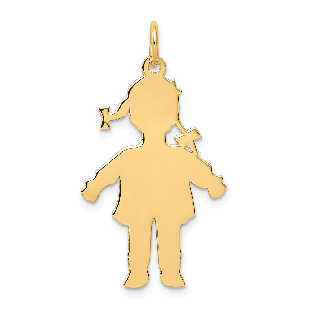 Solid;Polished;14k Yellow gold;Stamped;Engravable