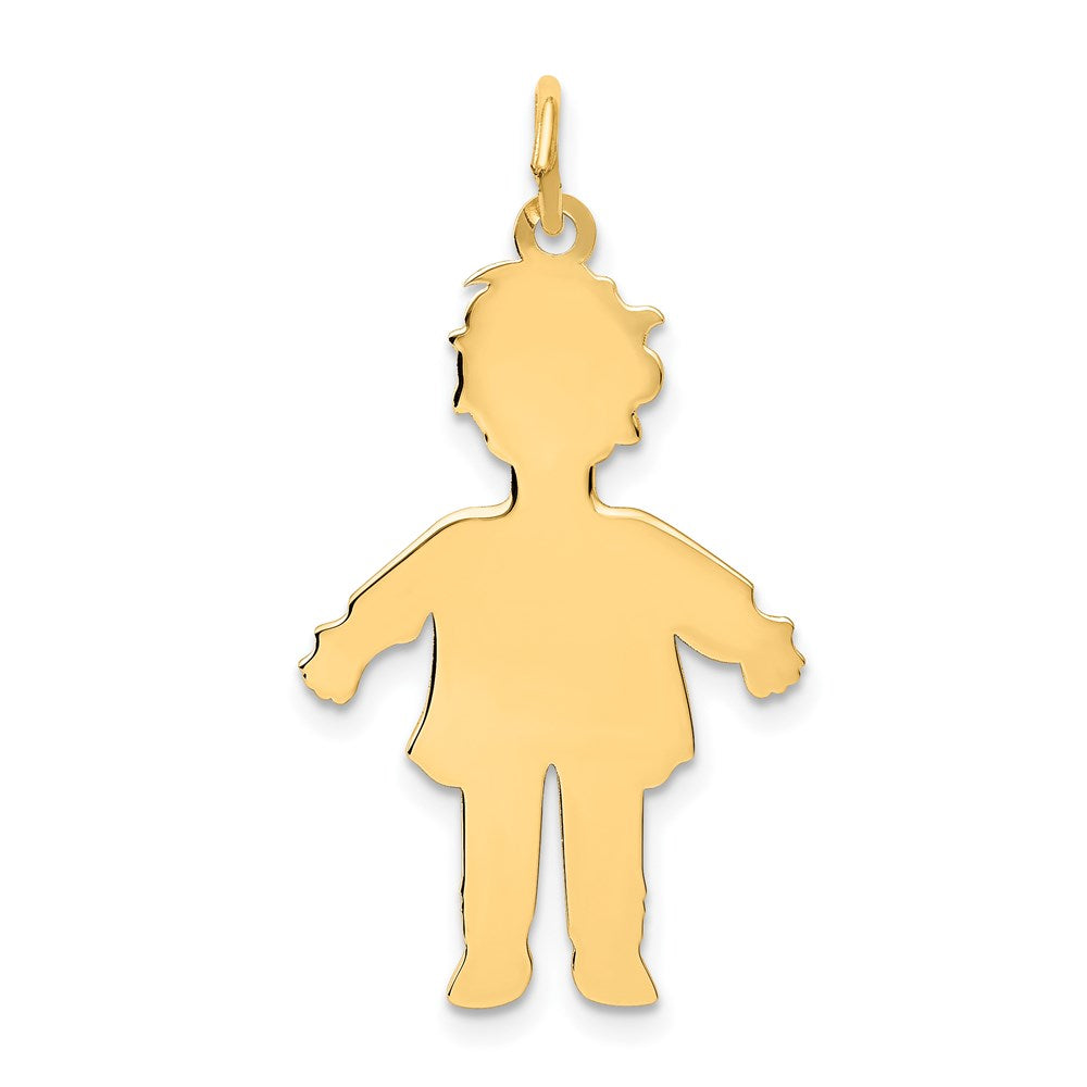 Solid;Polished;14k Yellow gold;Stamped;Engravable