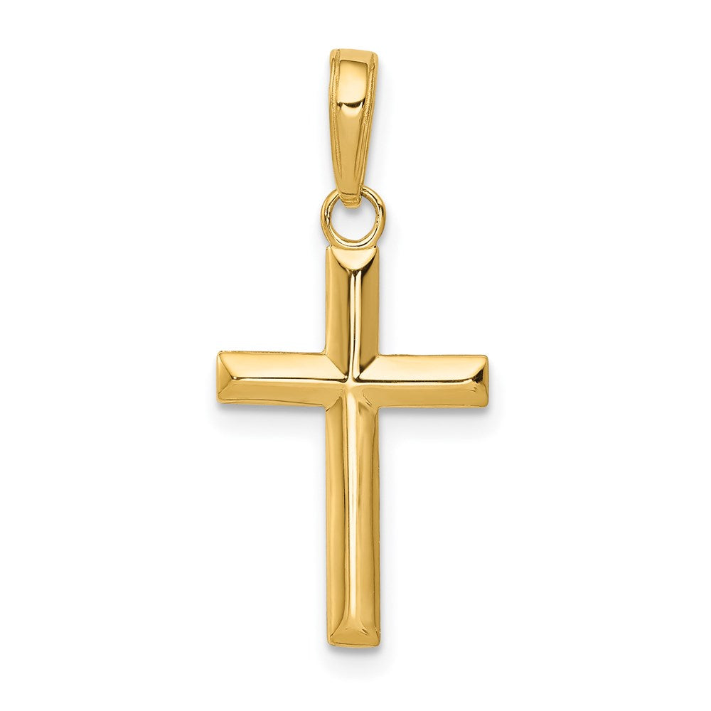 Polished;14k Yellow gold;Flat back;Polished back