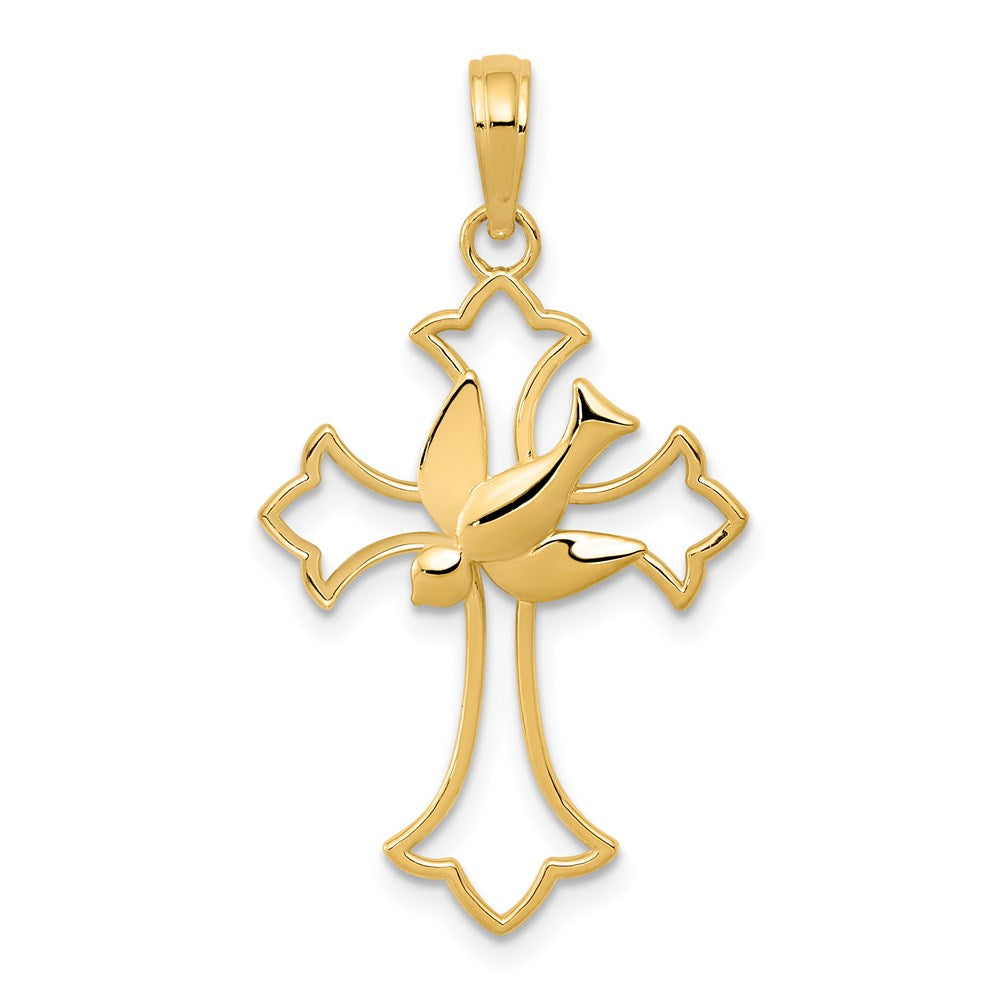 Casted;Polished;14k Yellow gold;Open back