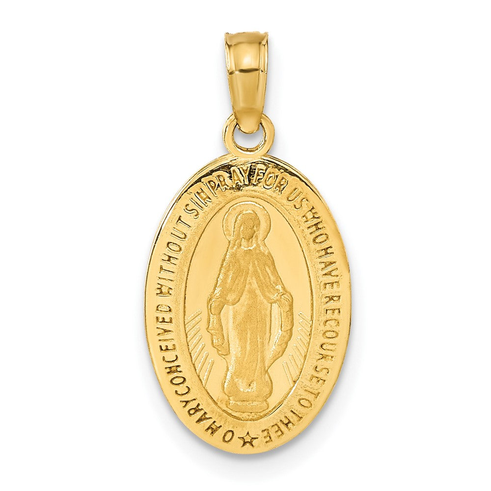 Solid;Polished;Satin;Die struck;14k Yellow gold