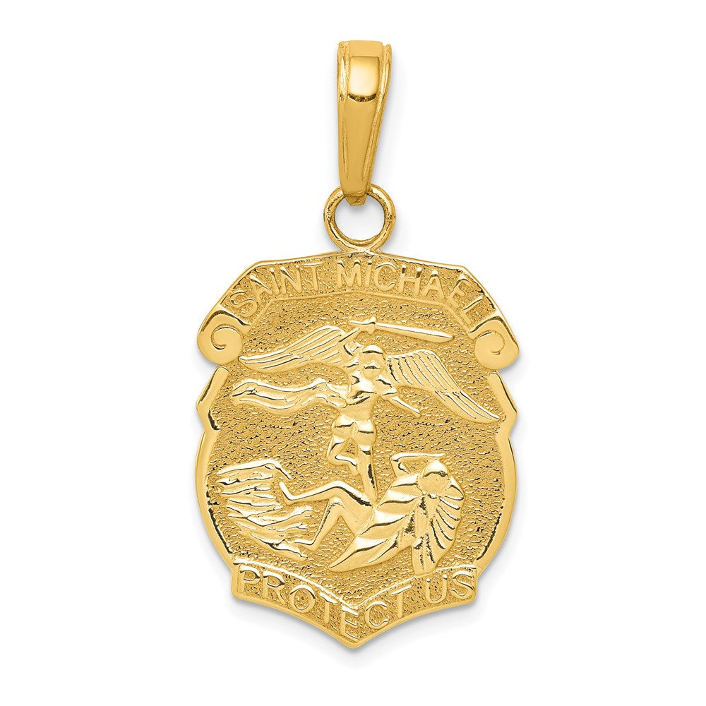 Solid;Casted;14k Yellow gold;Polished back;Engravable (back only);Polished & satin