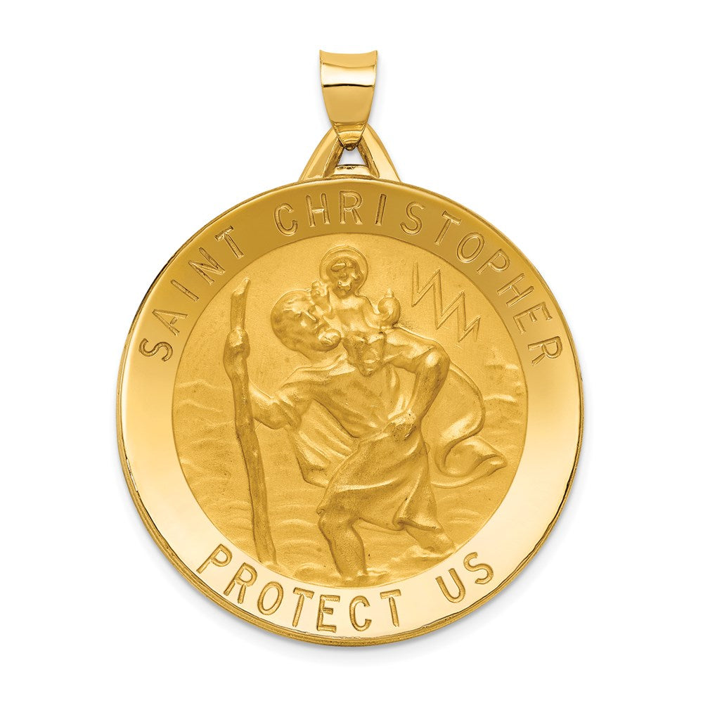 Solid;Polished;Satin;Die struck;14k Yellow gold;Engravable