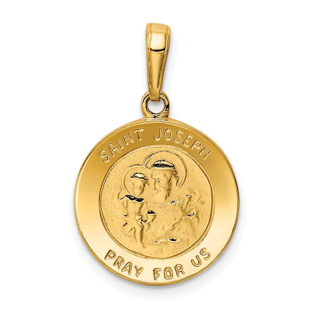 Solid;Die struck;14k Yellow gold;Engravable;Polished back;Polished & satin