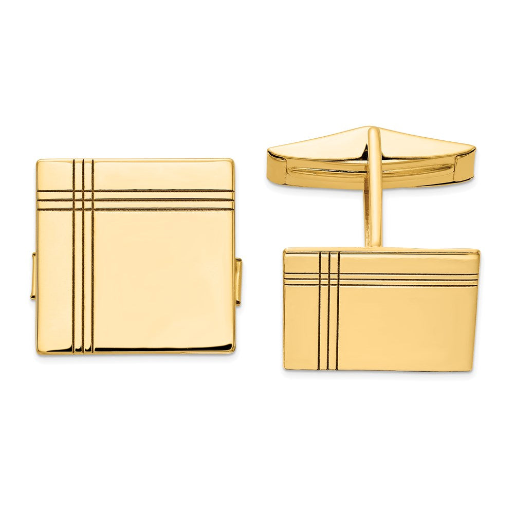 Polished;14k Yellow gold;Engravable