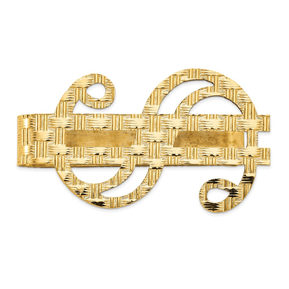 Polished;14k Yellow gold;Not engraveable