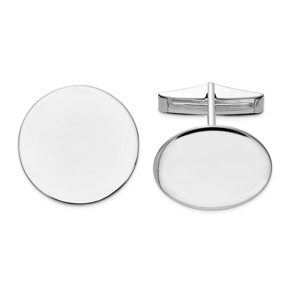 Solid;Polished;14K White gold;Engravable
