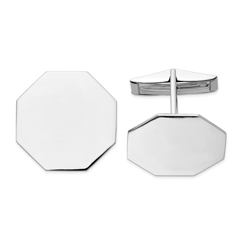 Solid;Polished;14K White gold;Engravable