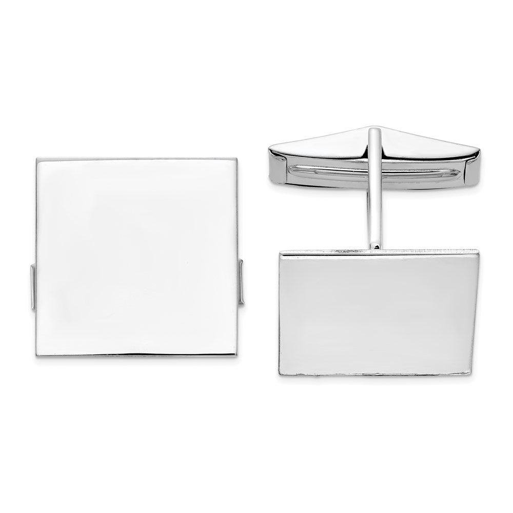 Solid;Polished;14K White gold;Engravable