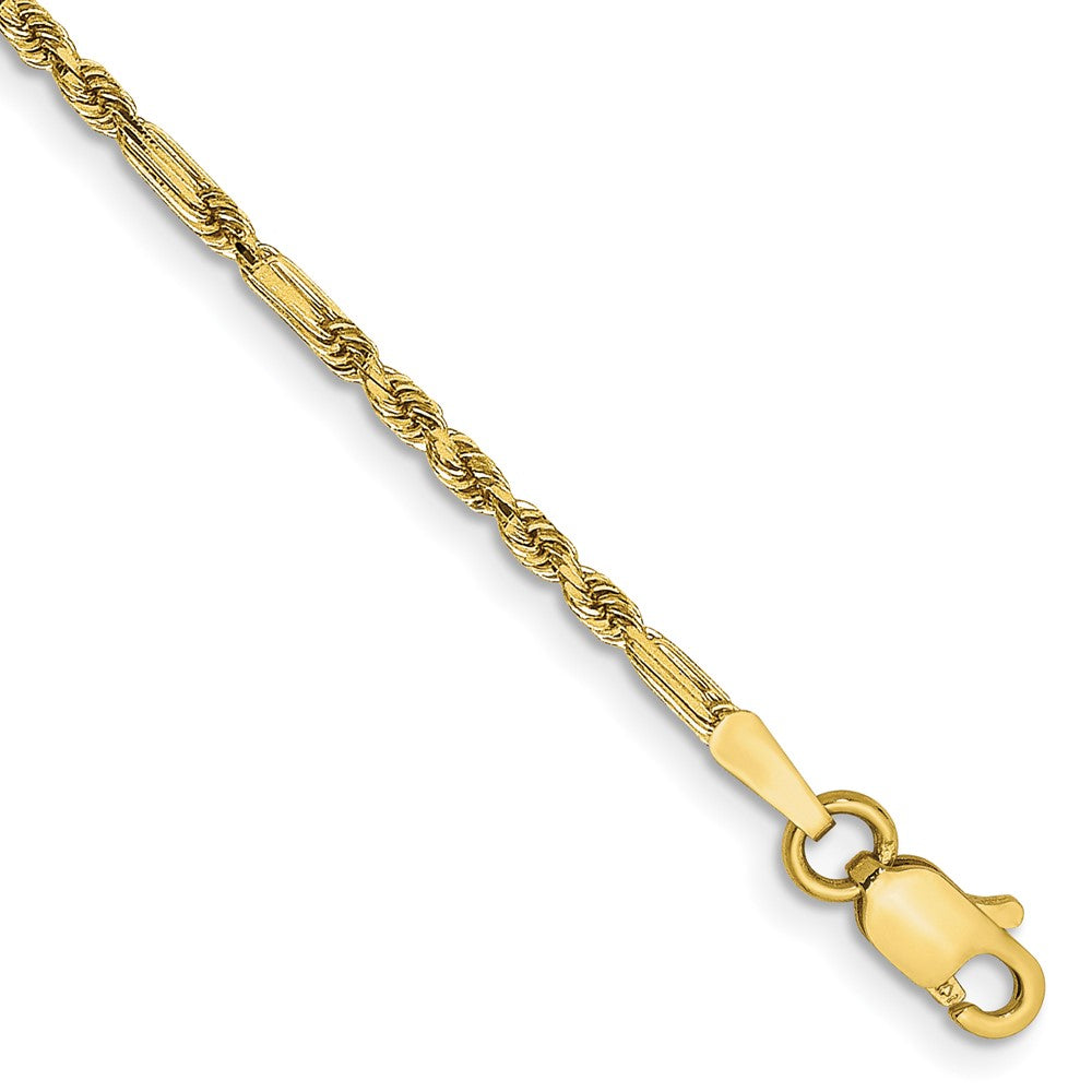 Solid;Diamond-cut;14k Yellow gold;Lobster