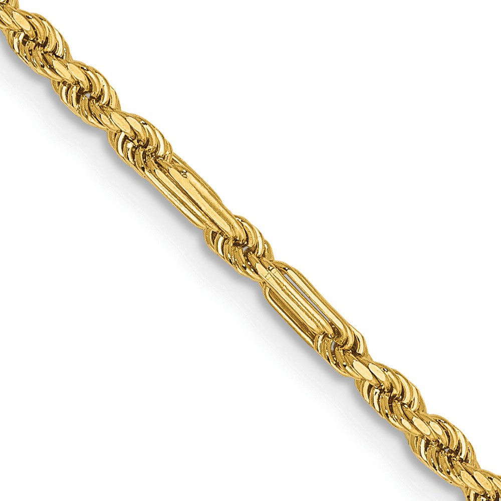 Solid;Diamond-cut;14k Yellow gold;Lobster