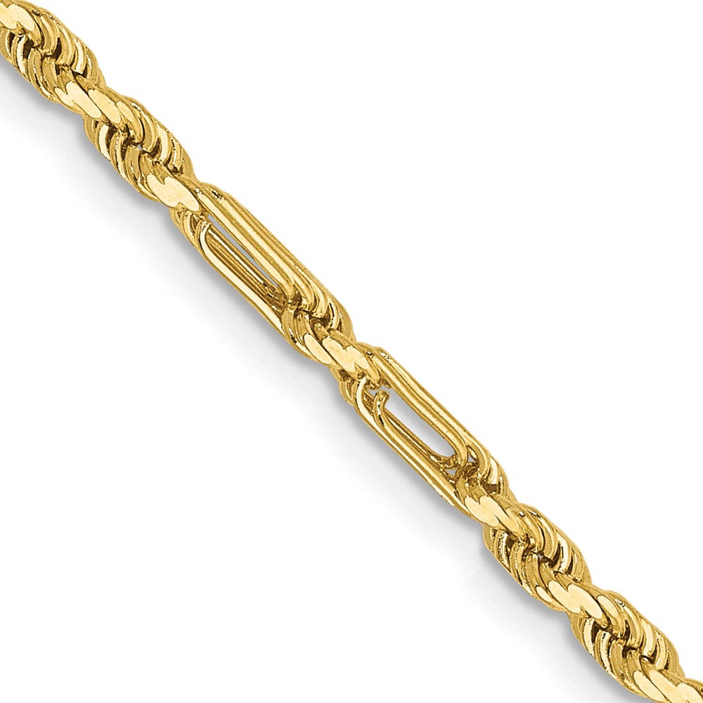 Solid;Diamond-cut;14k Yellow gold;Lobster