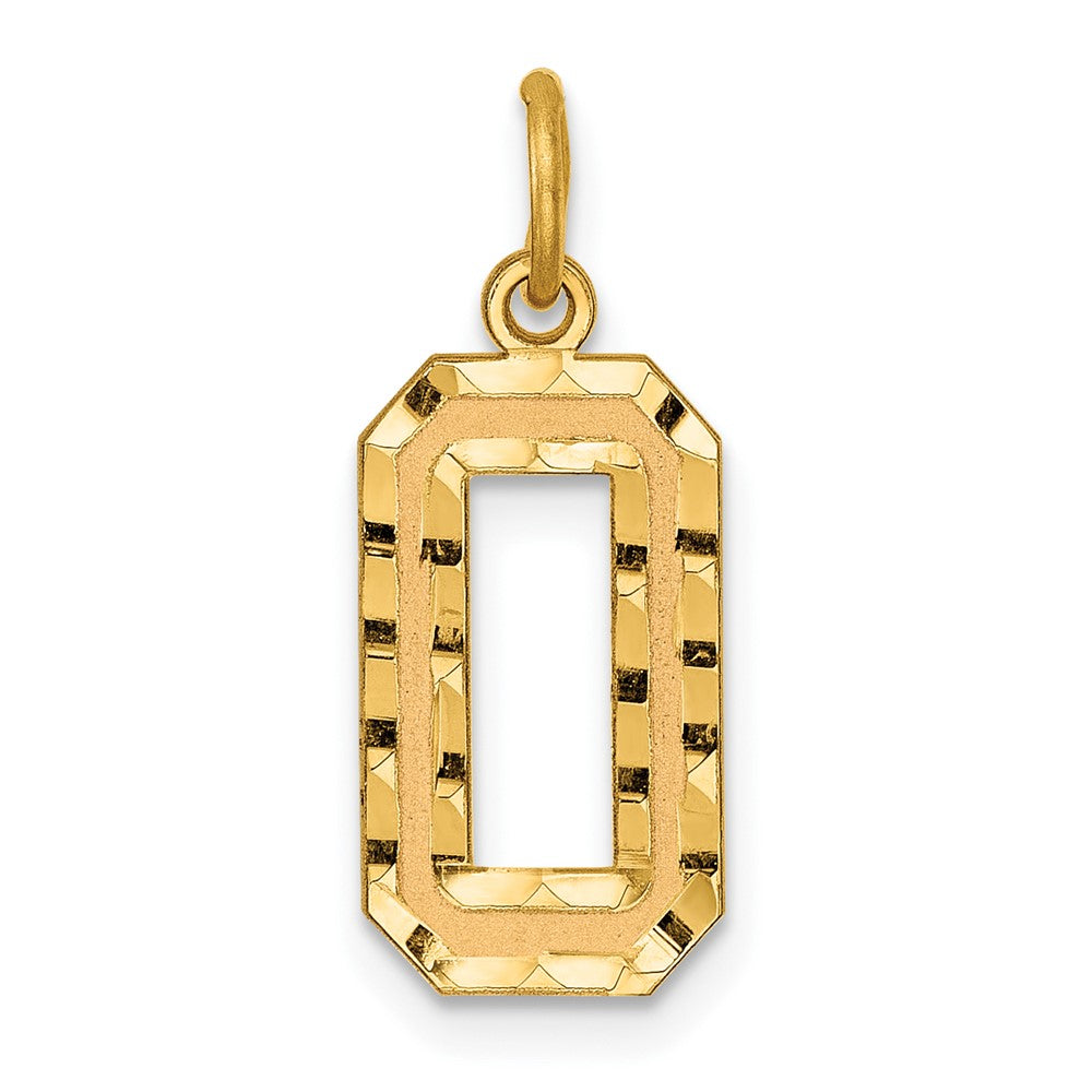 Casted;Diamond-cut;14k Yellow gold;Textured back