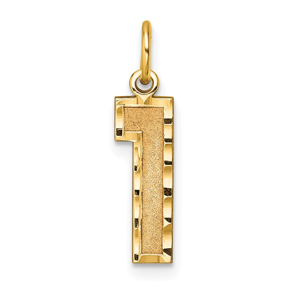 Casted;Diamond-cut;14k Yellow gold;Textured back