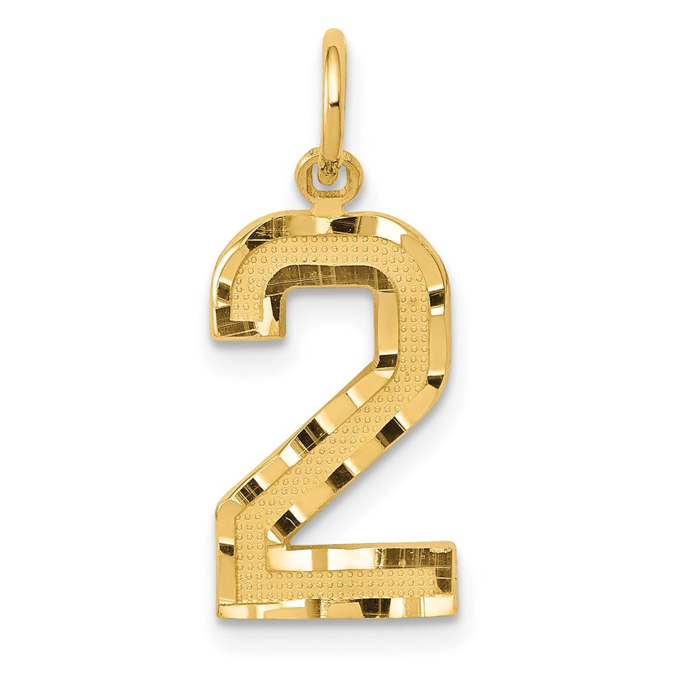 Casted;Diamond-cut;14k Yellow gold;Textured back
