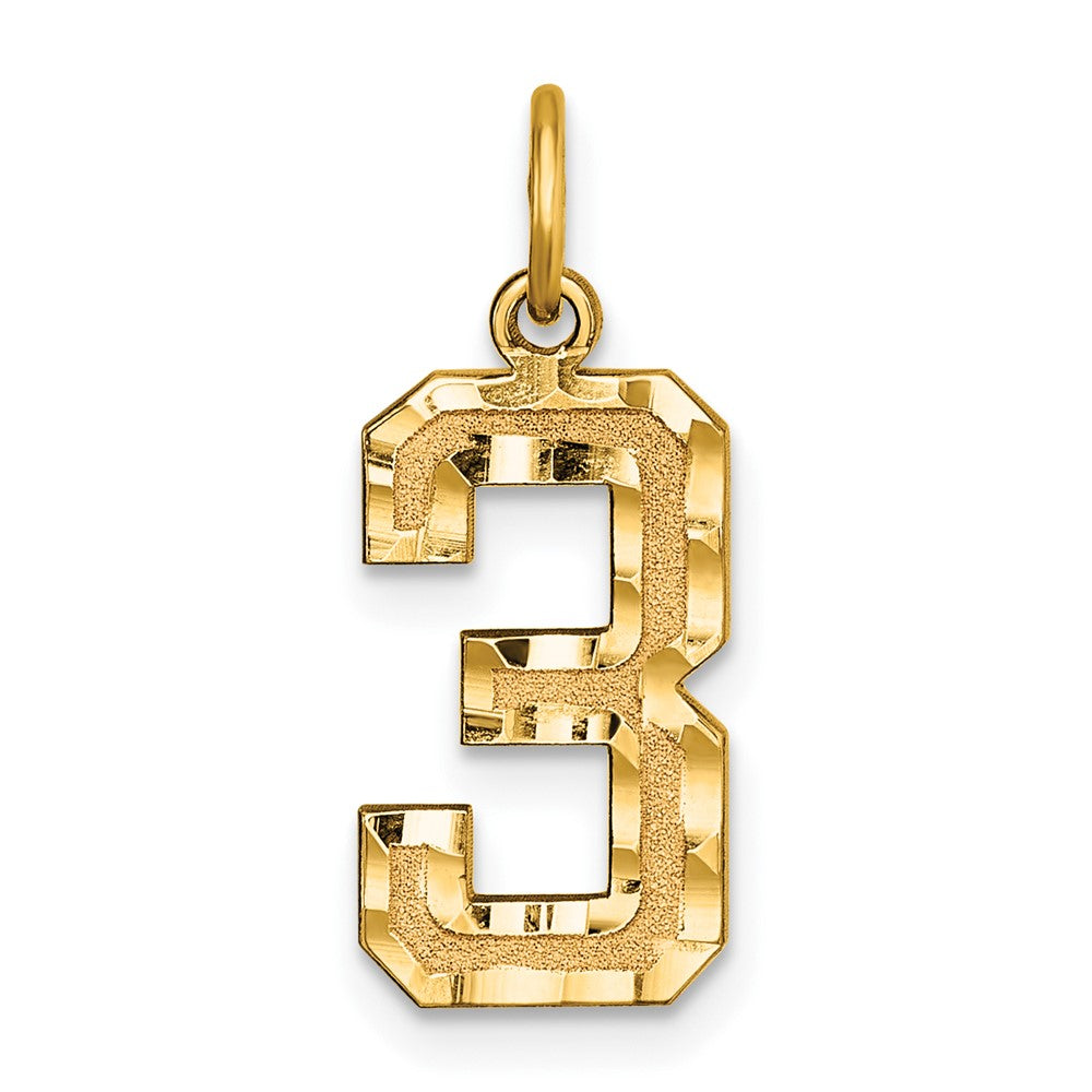 Casted;Diamond-cut;14k Yellow gold;Textured back