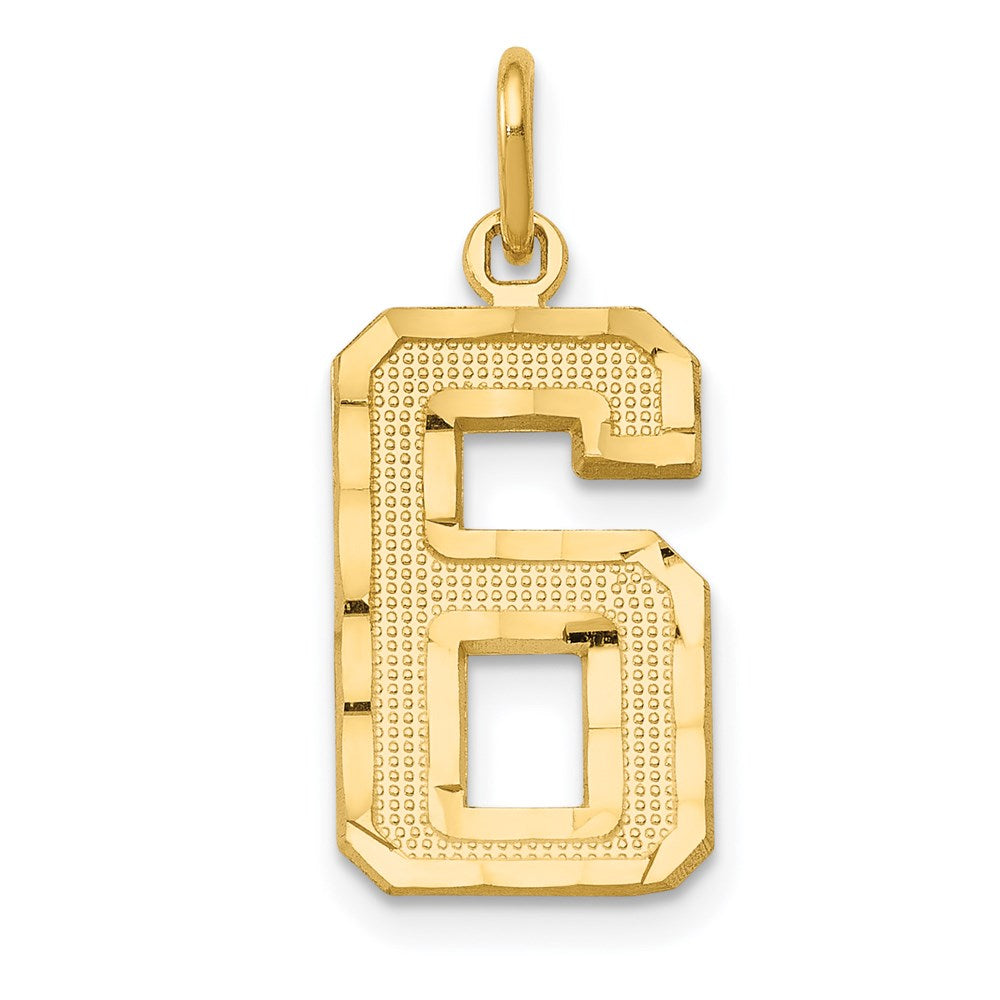 Casted;Diamond-cut;14k Yellow gold;Textured back