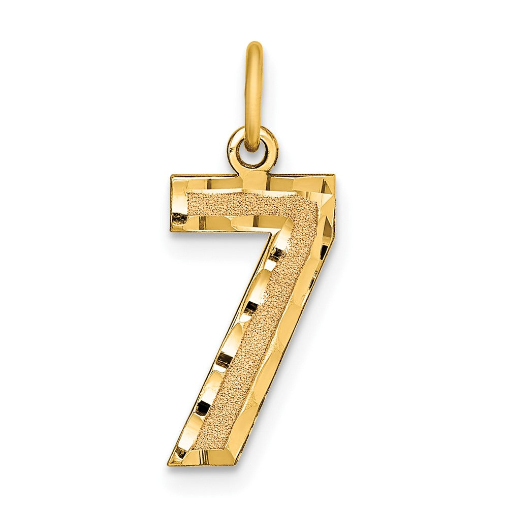 Casted;Diamond-cut;14k Yellow gold;Textured back