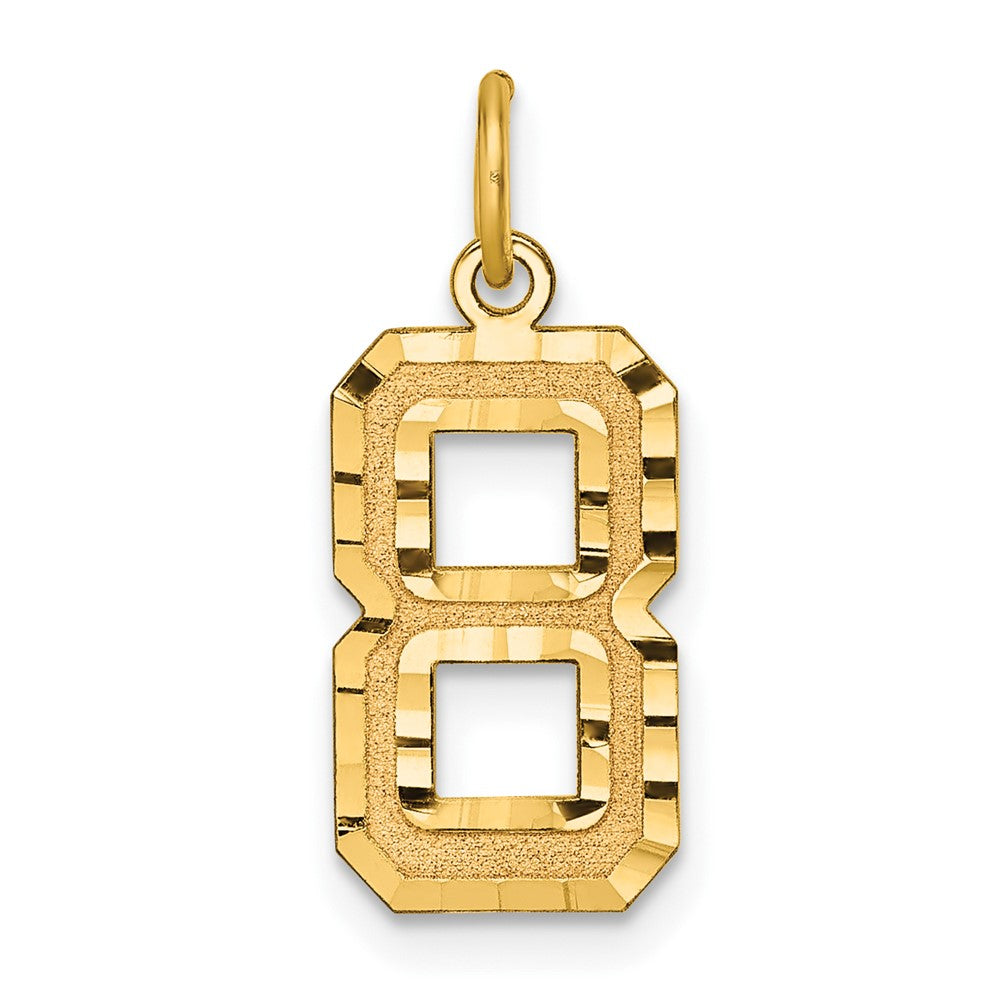 Casted;Diamond-cut;14k Yellow gold;Textured back