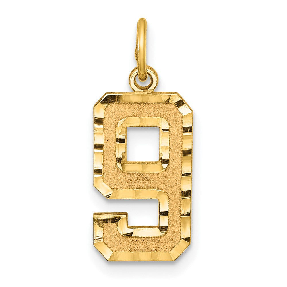 Casted;Diamond-cut;14k Yellow gold;Textured back