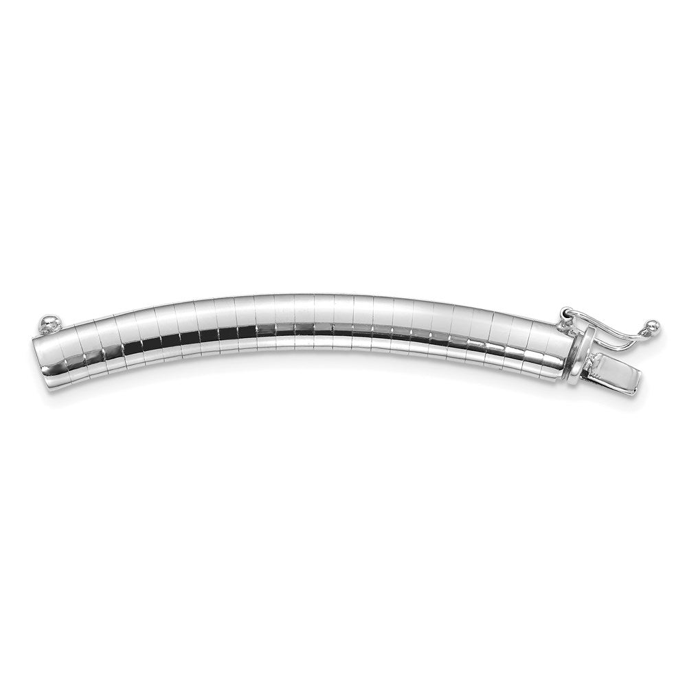 Solid;Polished;14K White gold;Box catch;Domed