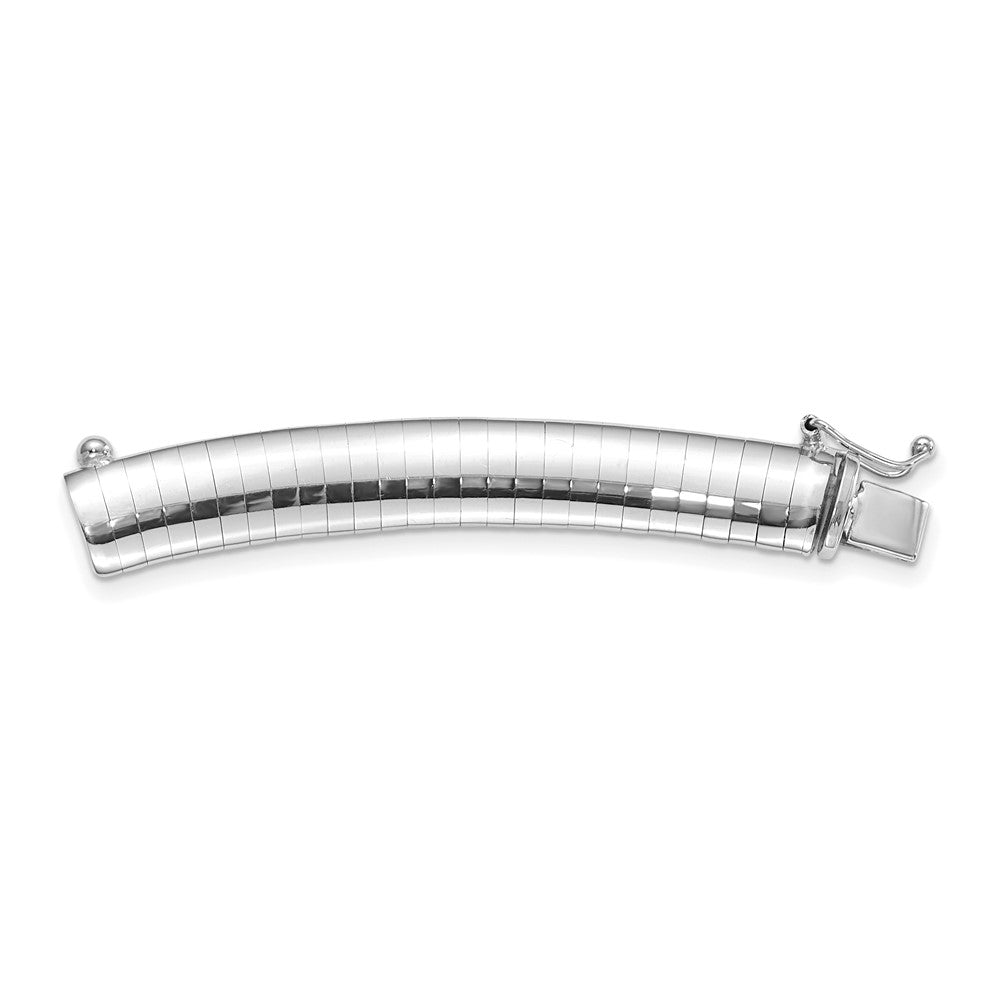Polished;14K White gold;Box catch
