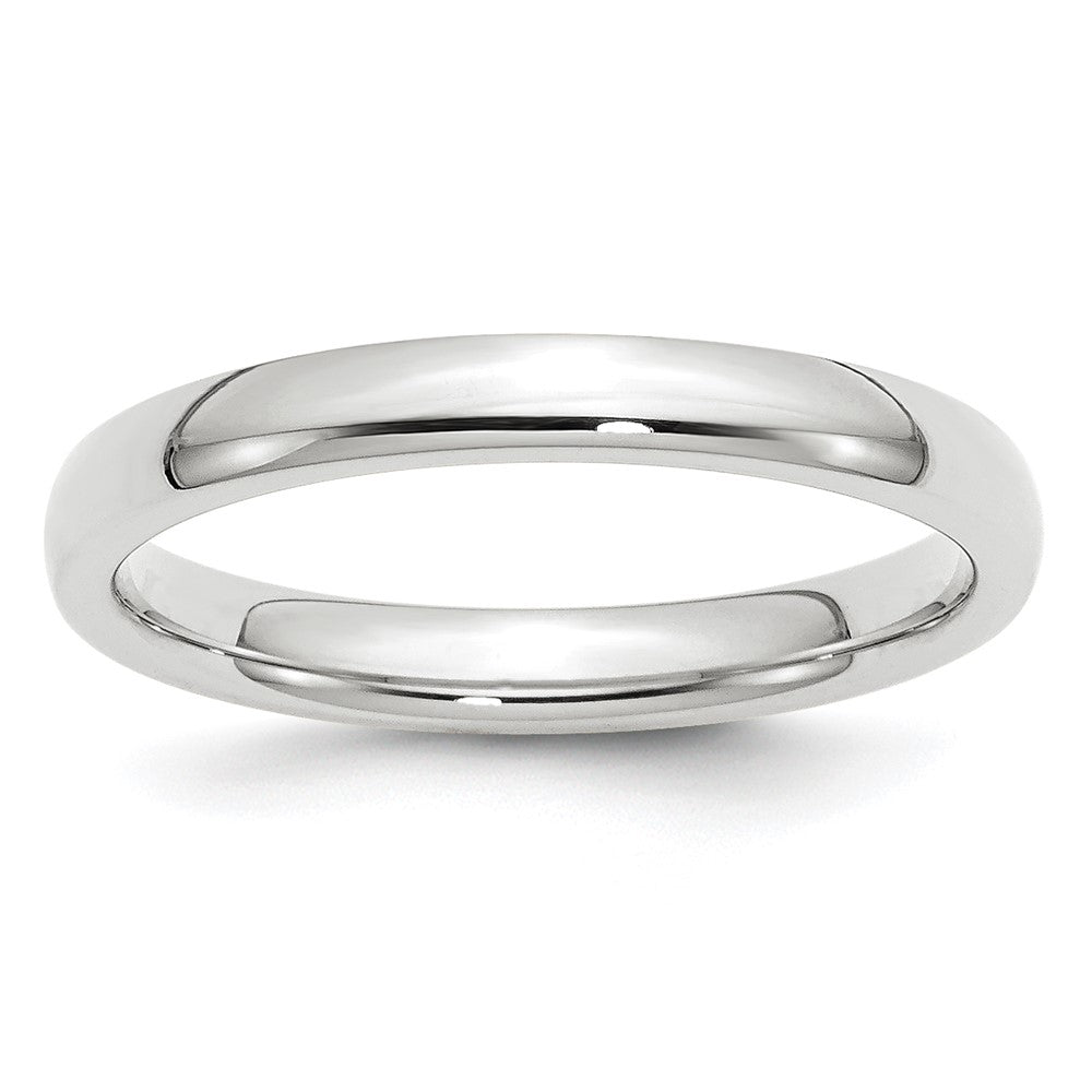 Solid;Casted;Polished;Engravable;Engravable;Platinum;Comfort fit