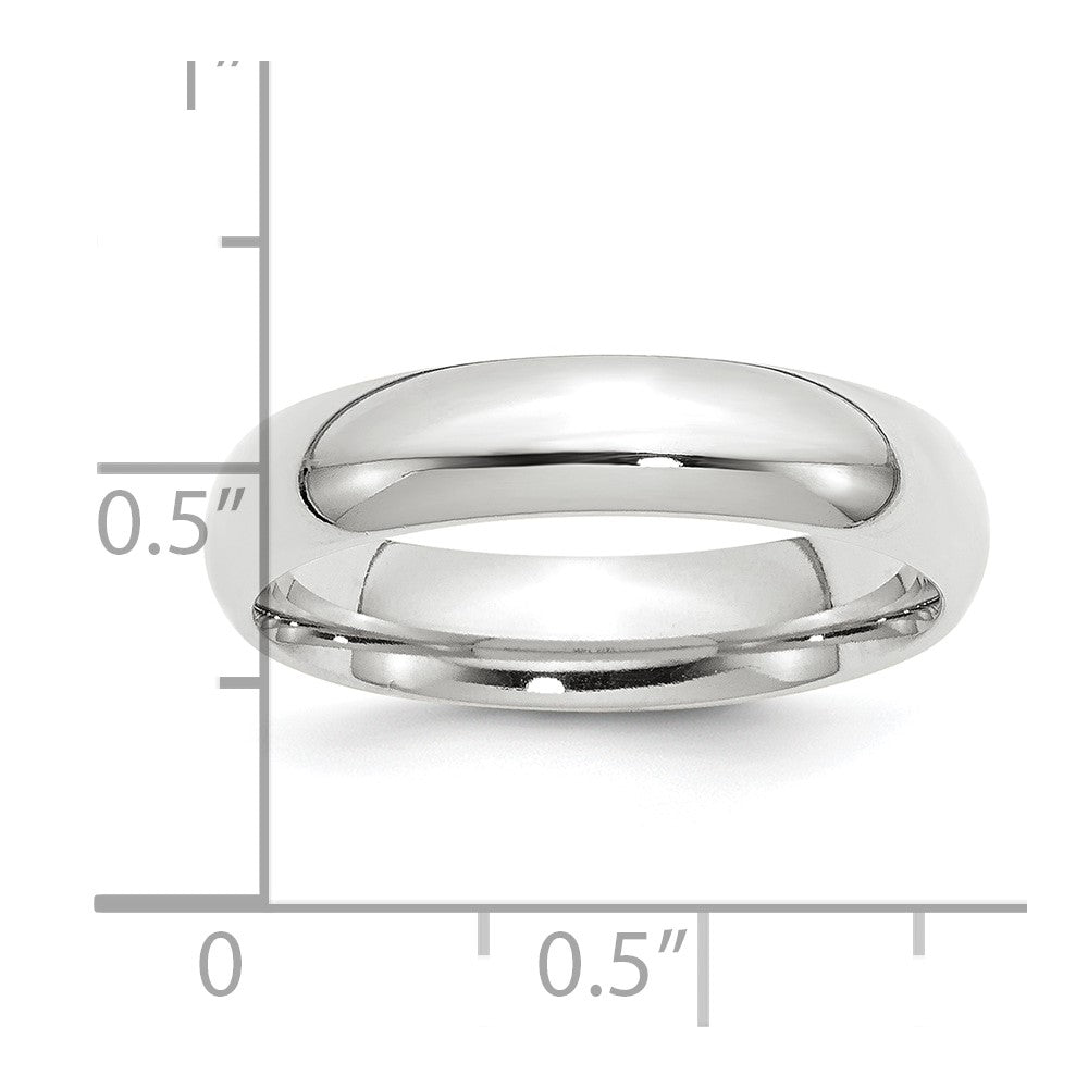 Platinum 5mm Comfort-Fit Wedding Band Size 5.5