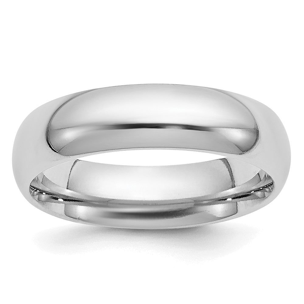 Solid;Casted;Polished;Engravable;Platinum;Comfort fit