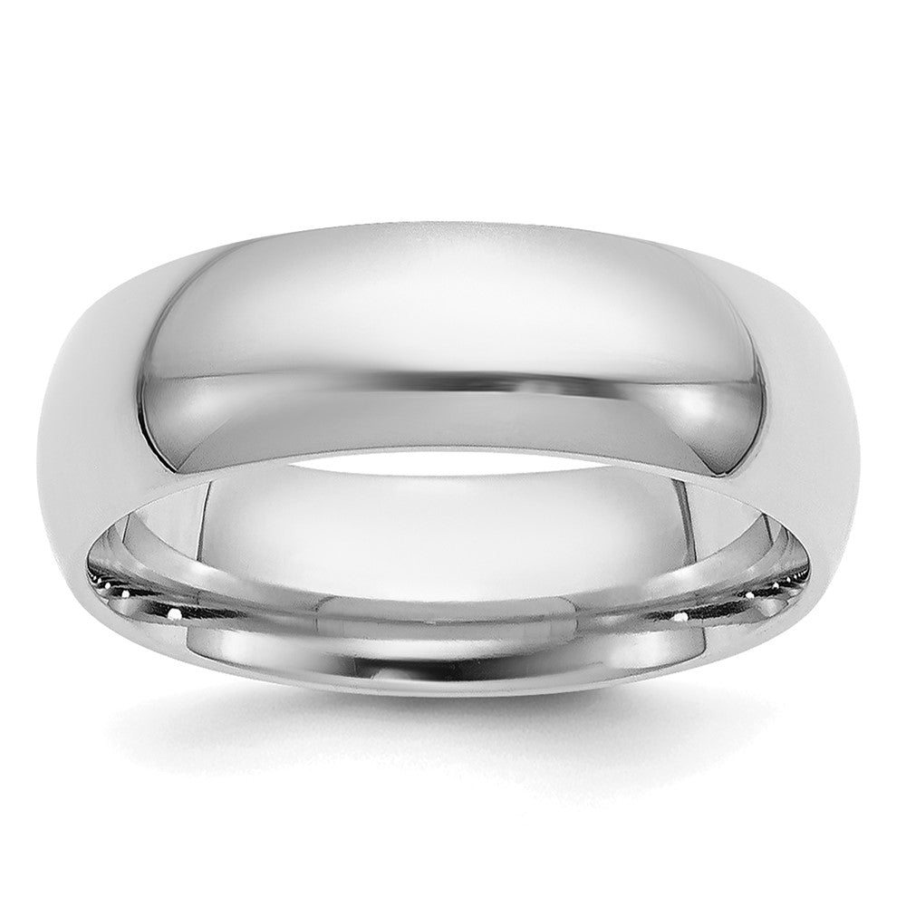 Solid;Casted;Polished;Engravable;Platinum;Comfort fit
