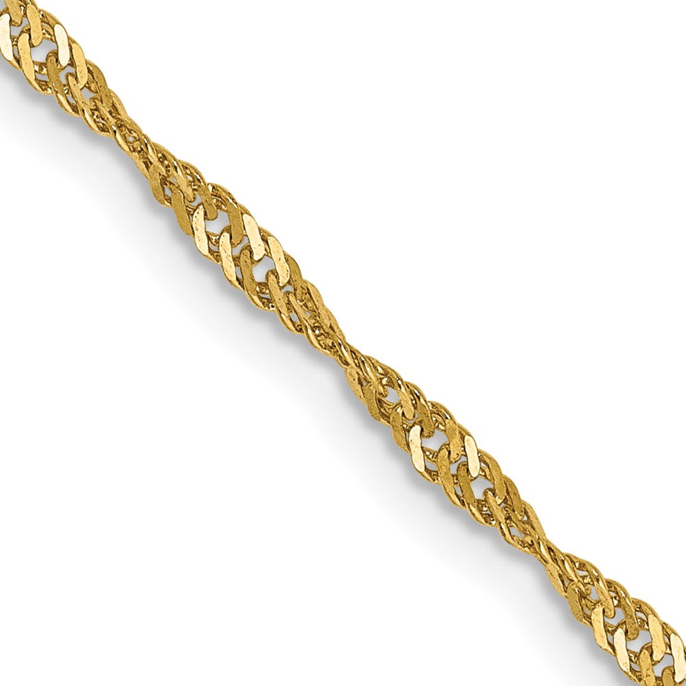 Solid;Polished;14k Yellow gold;Lobster
