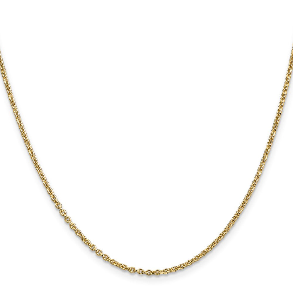 14K 26 inch 1.8mm Forzantine Cable with Lobster Clasp Chain
