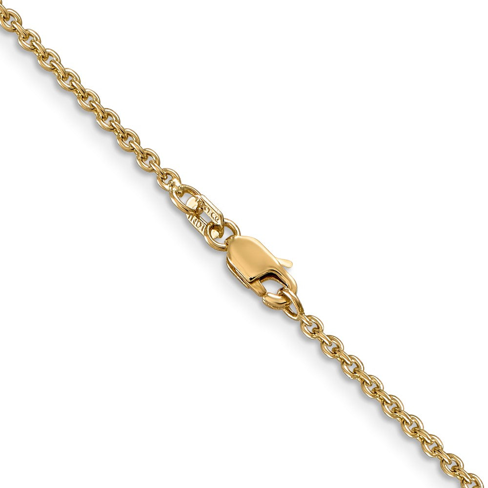14K 24 inch 1.8mm Forzantine Cable with Lobster Clasp Chain
