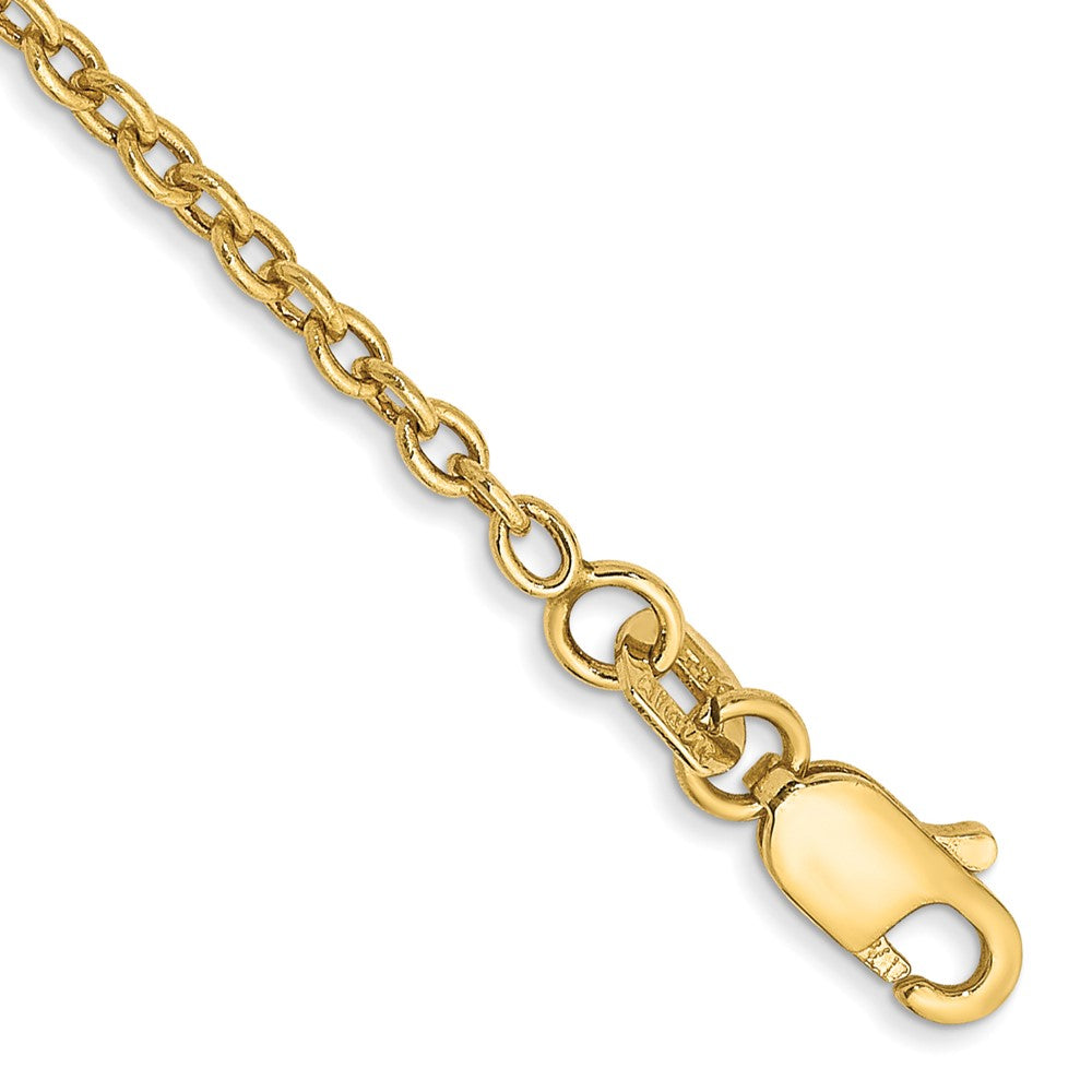 Polished;14k Yellow gold;Lobster