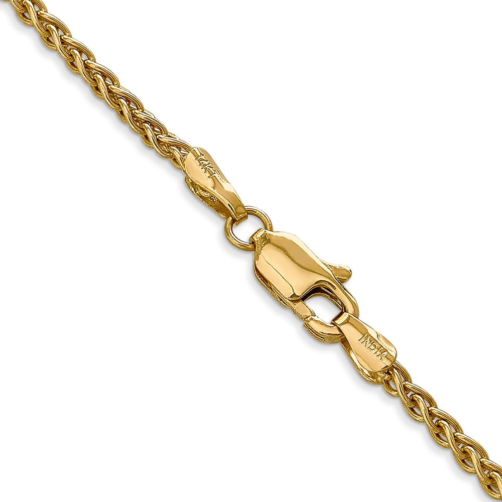 14K 16 inch 2.5mm Spiga with Lobster Clasp Chain