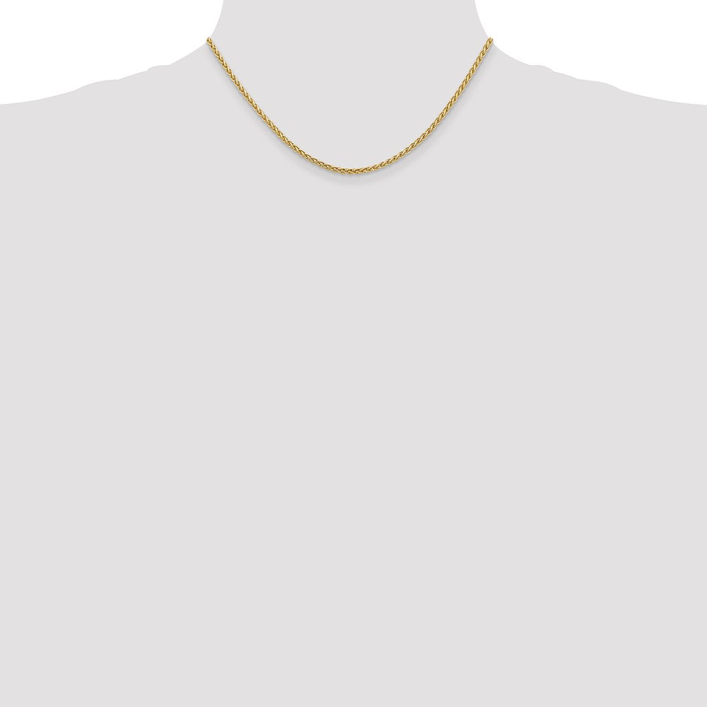 14K 16 inch 2.5mm Spiga with Lobster Clasp Chain