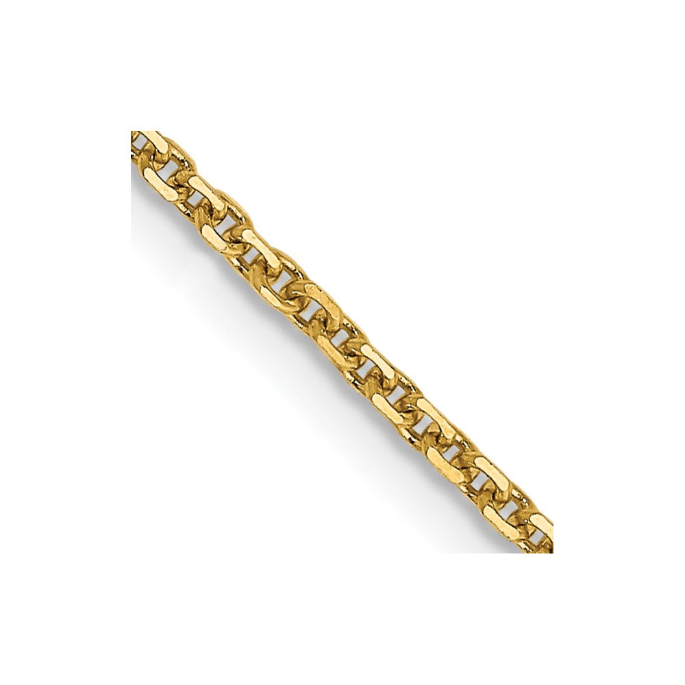 Diamond-cut;Polished;14k Yellow gold;Lobster