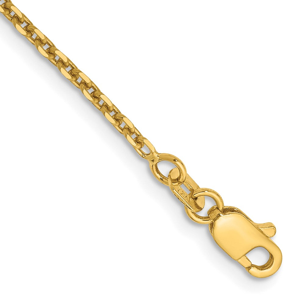 Diamond-cut;Polished;14k Yellow gold;Lobster