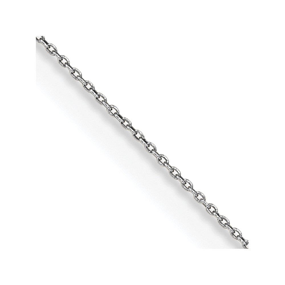Polished;14K White gold;Spring Ring