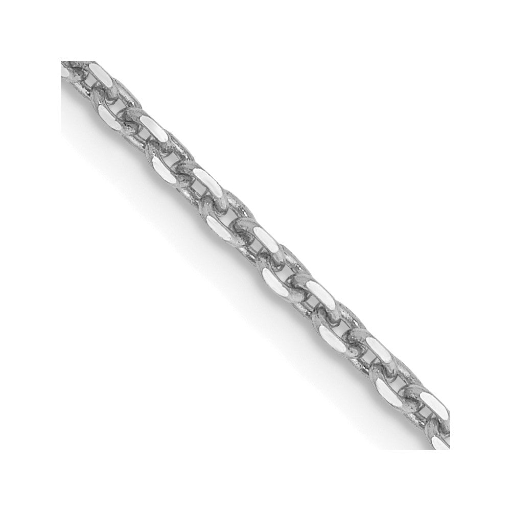Diamond-cut;Polished;14K White gold;Lobster
