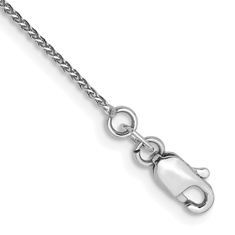 Solid;Diamond-cut;14K White gold;Lobster