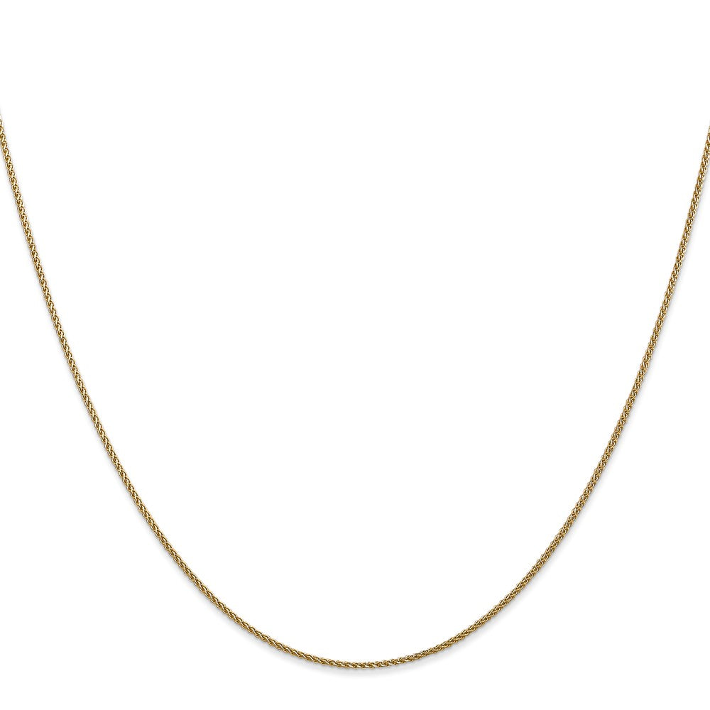 14K 22 inch 1.05mm Diamond-cut Spiga with Lobster Clasp Chain