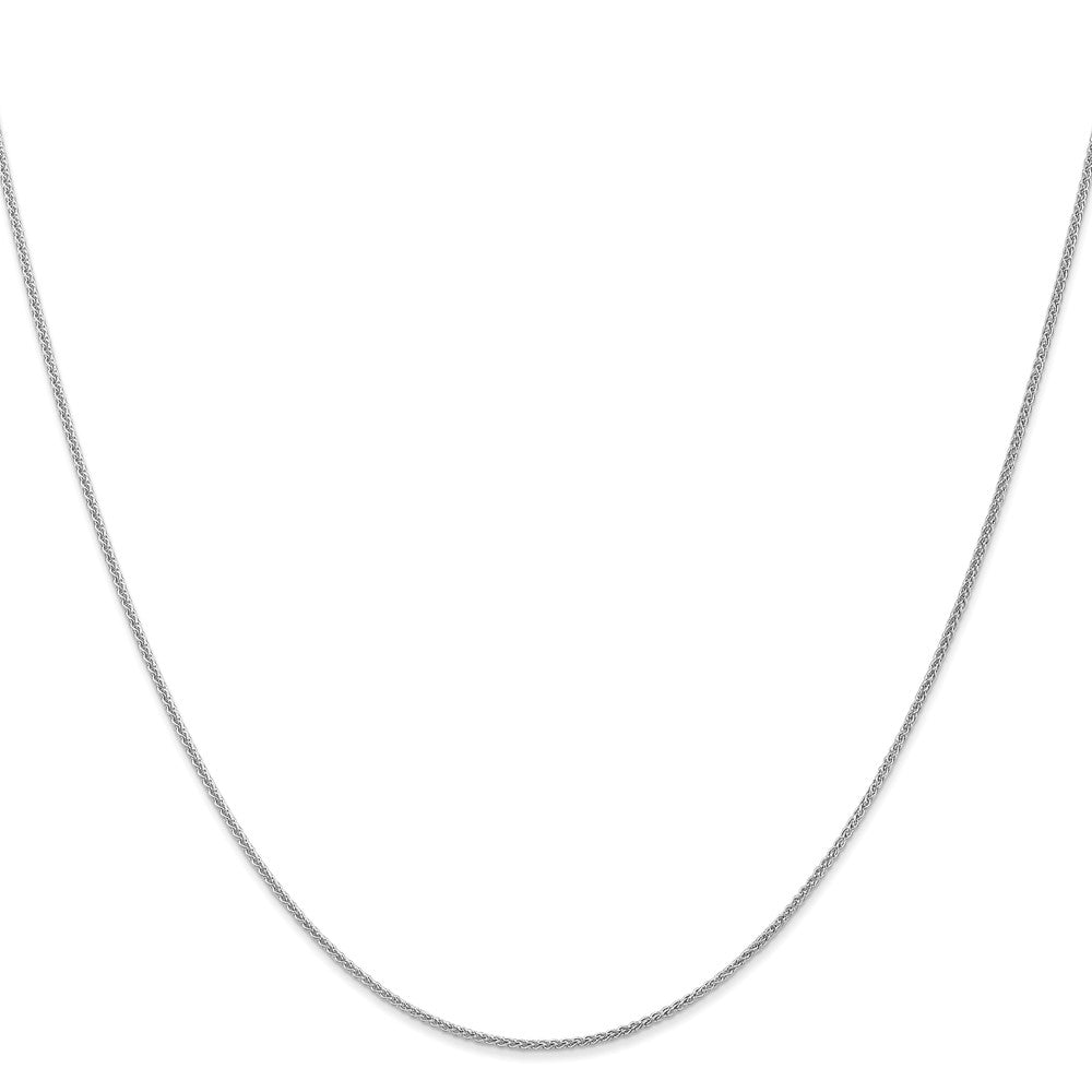 14K White Gold 26 inch 1.05mm Spiga with Lobster Clasp Chain