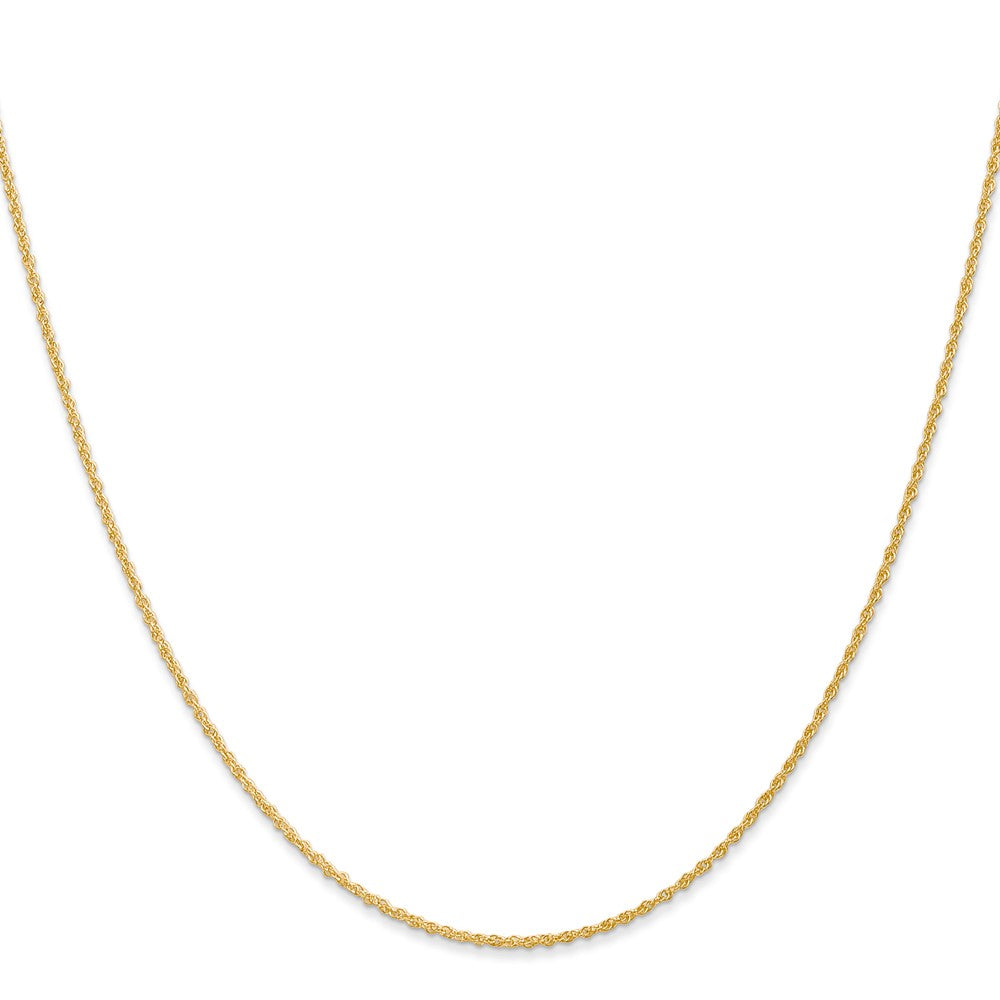 14K 20 inch 1.1mm Baby Rope with Spring Ring Clasp Chain