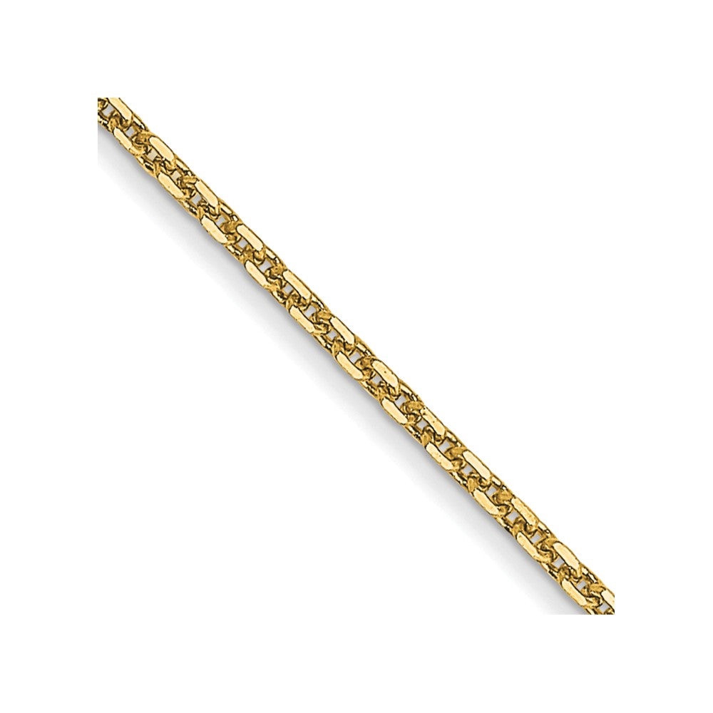 14K 30 inch .95mm Diamond-cut Cable with Lobster Clasp Chain