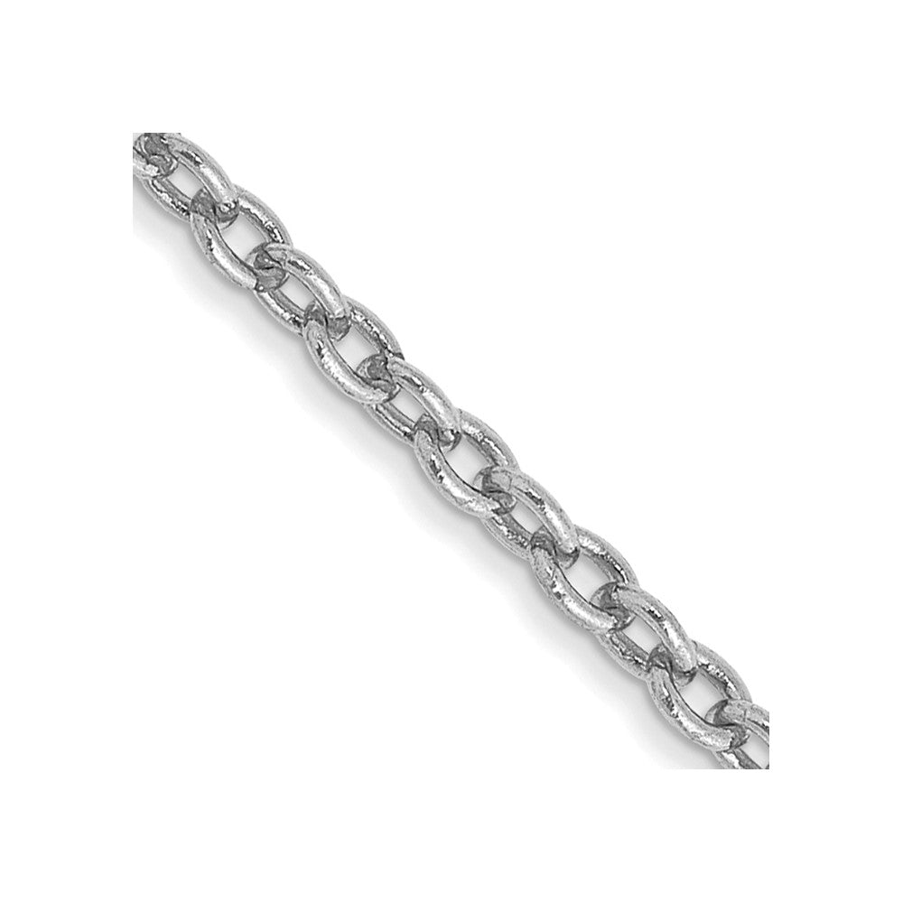 Solid;Polished;14K White gold;Lobster