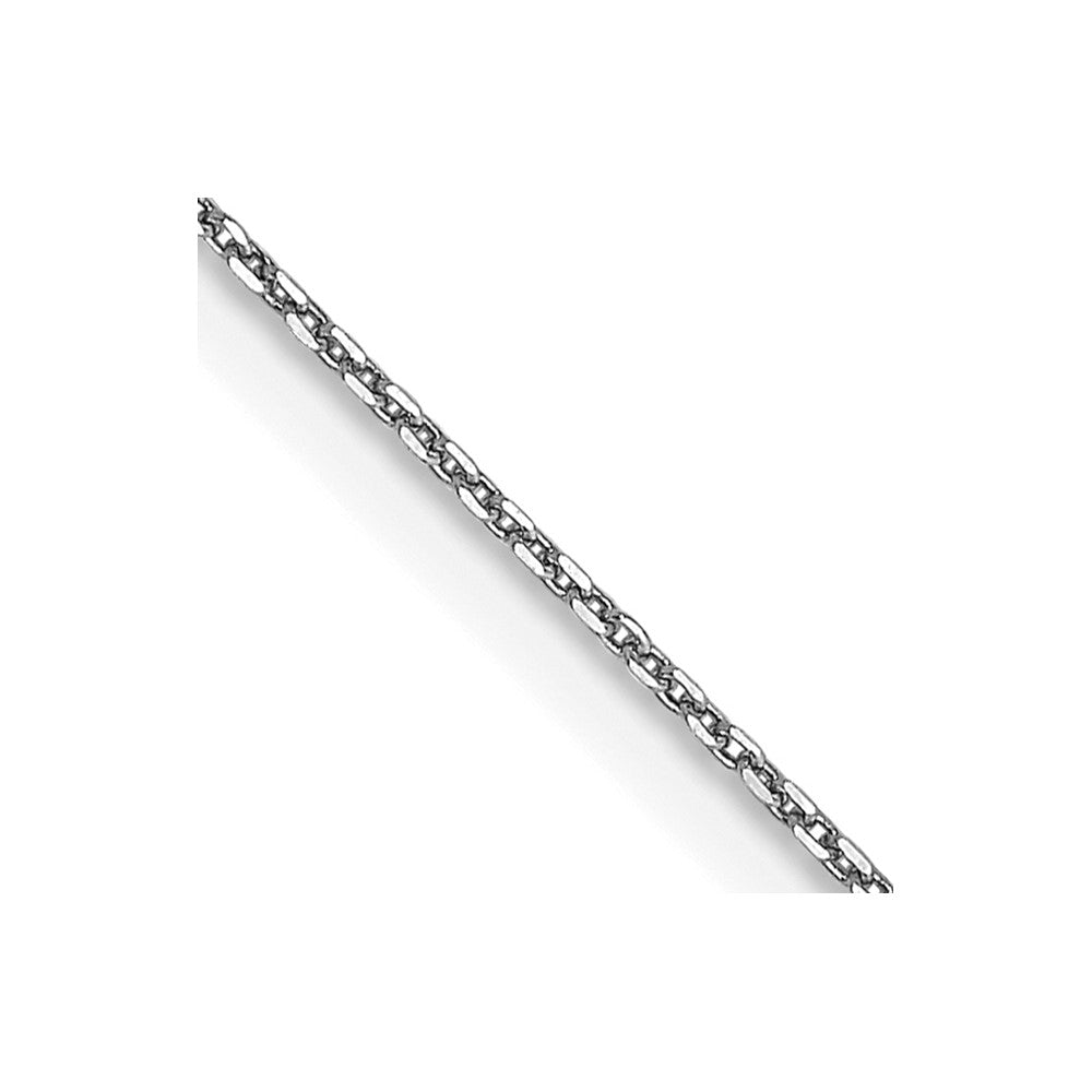 Solid;Diamond-cut;14K White gold;Lobster