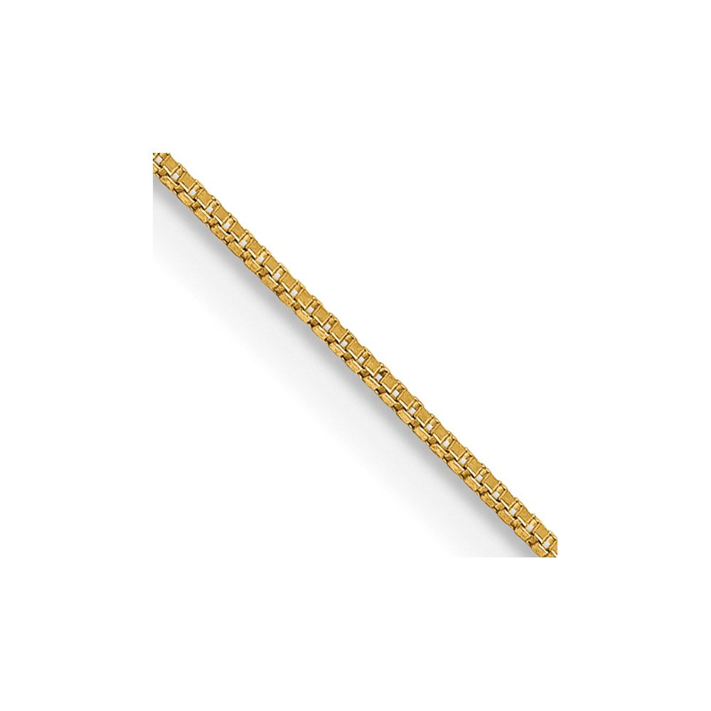 14K 26 inch .5mm Box with Lobster Clasp Chain