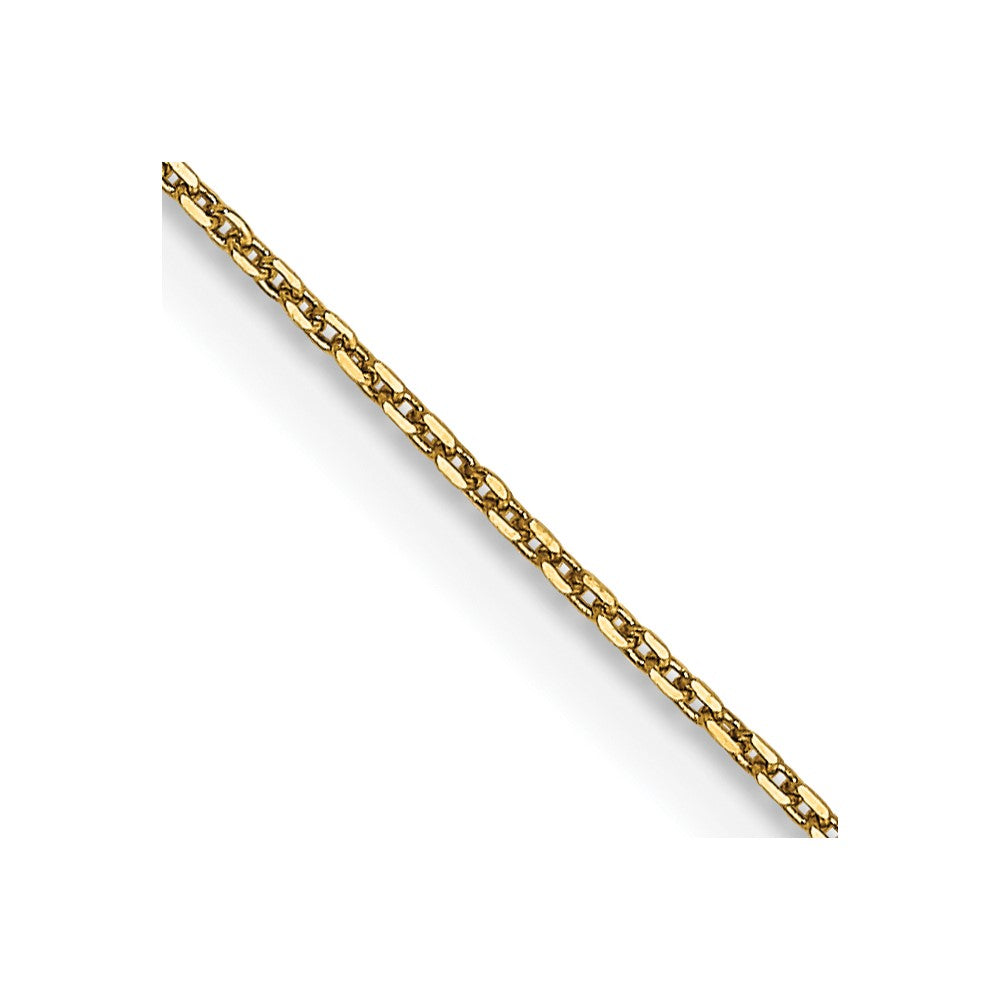 Solid;Diamond-cut;14k Yellow gold;Lobster